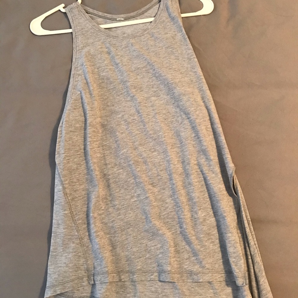 **SOLD**Lululemon Gray Side Tank Top size 4